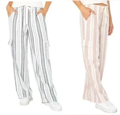 Pantalón cargo para mujer Roxy de mezcla de lino Foto 1 de 4