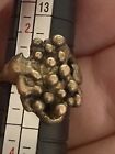 Brass Ring Old Vntage to antique Hand Crafted? Size 3 Non magnetic HTF RARE**