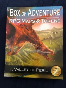 Valley of Peril - Box of Adventure - RPG Maps & Tokens (NEW) Lake Battle Maps - Picture 1 of 6