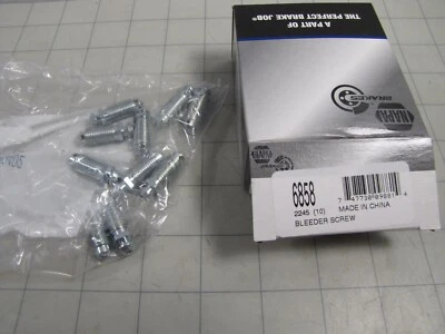 Paquete de 10 tornillos de purga de frenos Napa 6858 para Chevrolet AMC Dodge Ford NUEVO Foto 1 de 2