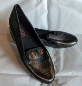 Womens Size 5 Black Shimmer Nine West Flats - Picture 1 of 9