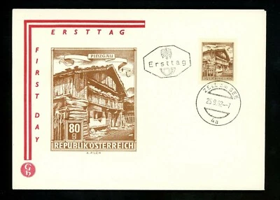 Postal History Austria FDC #692 Building Farmhouse 1962 - Image 1 of 2