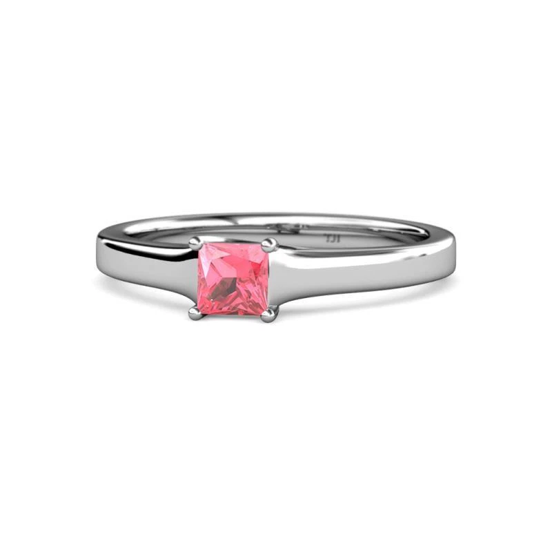 Pink Tourmaline Princess Cut Solitaire Engagement Ring 0.60 ct 14K Gold JP:81687 - Image 1 of 1