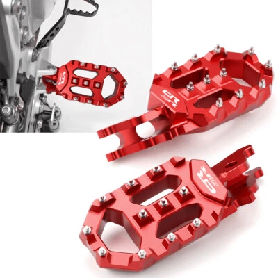 CR 250 R CNC Wide Billet Foot Pegs Footrests For Honda CB250R CR125R 2002-2007 - Image 1 of 4