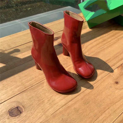 B*&%^Bottega Veneta Mujer Tobillo Medio Bloque Tacón Espalda Cremallera Botín Suave Foto 1 de 4