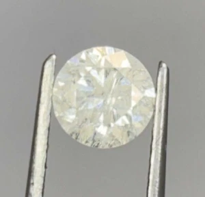 0.90 Ct Round Cut Lab Grown M VVS1 CVD Diamond Loose Gemstone O-3883 - Picture 1 of 5