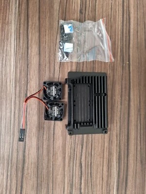 5x Aluminium Heatsink Case Black for Raspberry Pi 4B - Image 1 of 3