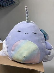 Squishmallow Kellytoy Official 11” Naomi the Narwhal - FAST SHIPPING - Picture 1 of 3