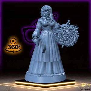 Margaret | Farmer Townsfolk | Pinup femenina miniatura para juegos de mesa como D&D - Imagen 1 de 2