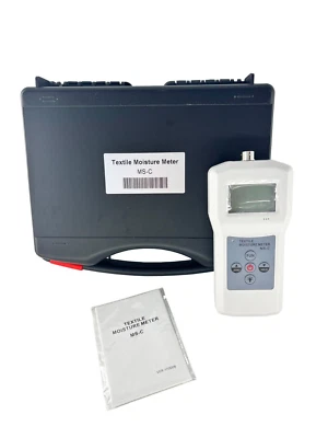 Digital Textile Moisture Meter Water Content Tester with Data Hlold Function - Image 1 of 4