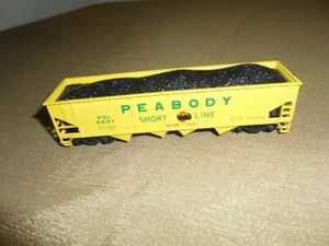 BACHMANN HO ZUG PEABODY KURZSTRECKENSCHÜTTGUT KOHLEWAGEN MIT LADUNG PSL 6687 - Bild 1 von 7