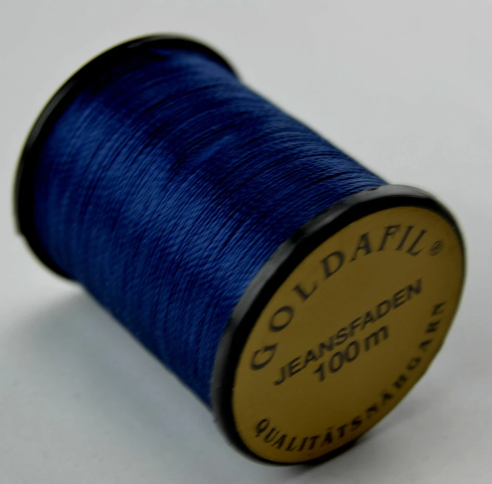 100m Jeans Thread Blue Tear-Resistant Sewing Machine Yarn Allesnaeher Nylon - Image 1 of 1
