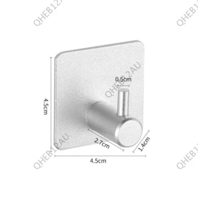 Toalla de cocina autoadhesiva para el hogar colgador de pared toalla gancho para puerta estante para llaves 19H Foto 1 de 4