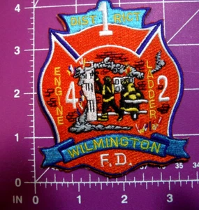Patch Wilmington Delaware Fire Dept District 1 Eng 4 - Foto 1 di 2