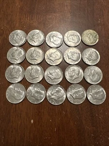 Roll of 20 1968-D 40% Silver Kennedy Half Dollars $10 Face Value Look - Picture 1 of 6