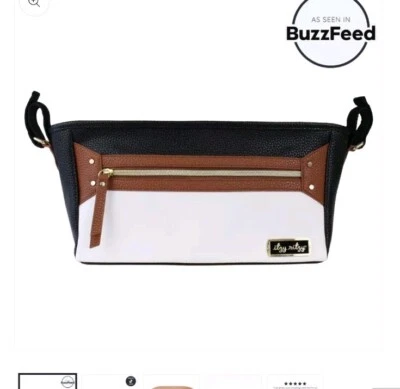 Itzy Ritzy Stroller Organizer Adjustable Bag Caddy Coffee & Cream New - Image 1 of 2
