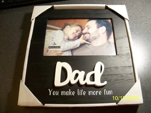 Malden DAD 4x6 Picture Frame Black NEW - Picture 1 of 4