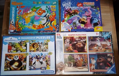 LOTTO 5 x JIGSAW PUZZLES DISNEY PIXAR CLEMENTONI RAVENSBURGER TOY STORY SHREK - Immagine 1 di 4