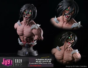 Attack on Titan Eren Jaeger 1/4 Resin Bust Statue Model Anime JOY Station Studio - Picture 1 of 4