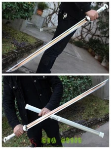 Spada cinese forgiata a mano Longquan KungFu spada alta acciaio manganese lama affilata - Foto 1 di 10
