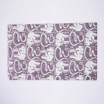 2.5 Yards Fabric Indian Gray Floral Hand Block Print Cotton Fabric Halloweens - Image 1 of 4