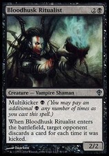 1x Bloodhusk Ritualist Worldwake MtG Magic Black Uncommon 1 x1 Card Cards MP