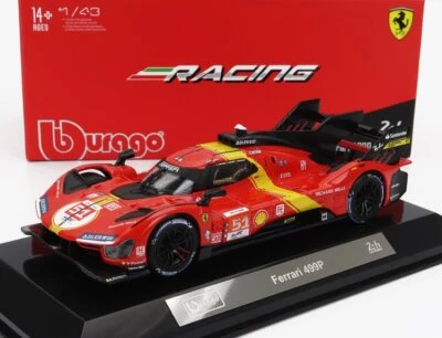 MODELLINO AUTO STATICO BURAGO FERRARI 499P #51 WINNER LE MANS 2023 SCALA 1/43 - Immagine 1 di 4