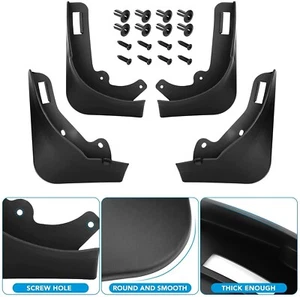 Set of Mud Flaps for UK Tesla Model Y 2022 Splash Guard Mudguard Paint Protector - Picture 1 of 4