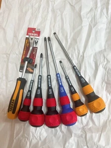 VESSEL Ball Grip Screwdriver No.220 Clip Remover CR×120 970 7-piece set JIS new - Picture 1 of 24