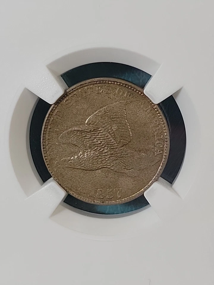 1857 1C Flying Eagle One Cent Penny NGC MS62 MS-62 MS 62 HIGH GRADE - Image 1 of 4