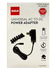 RCA Universal AC to DC Power Adapter with Adjustable Voltage - Picture 1 of 1