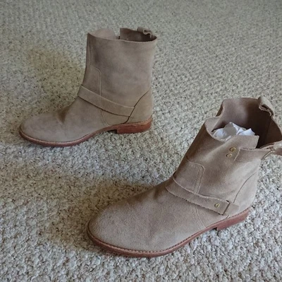 Joie Tan Suede Hoxton Ankle Boots size 7.5 - Image 1 of 4