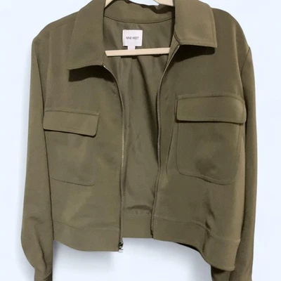 Nine West Cropped Zipper Jacket - XL - Image 1 of 3