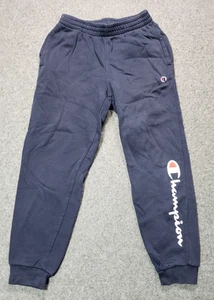Champion navy blue boys size Medium sweatpants/joggers big logo on leg - Picture 1 of 6