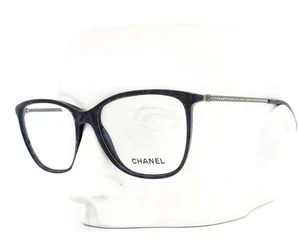 Chanel 3294B 1487 Anteojos Gafas Azul Brillante Negro Cristal Swarovski 52mm - Imagen 1 de 9