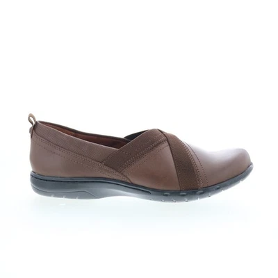 Cobb Hill Penfield Slip-On BCI9278 Womens Brown Leather Loafer Flats Shoes - Image 1 of 4