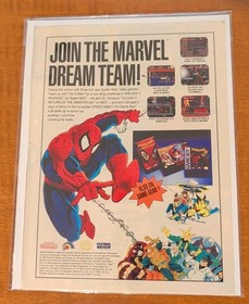 Videojuegos Spider-Man 1991 NES SNES Gameboy anuncio impreso/p&oacute;ster Sinister Six X-Men 