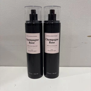 BATH & BODY WORKS CHAMPAGNE ROSE FINE FRAGRANCE MIST BODY SPRAY 8 OZ BBW 2 Pk - Picture 1 of 2