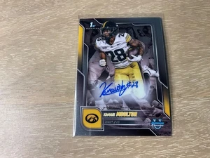 2025 Bowman University Chrome Football Kamari Moulton Auto #BCA-KM Iowa Hawkeyes - Picture 1 of 2