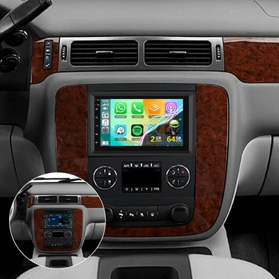 Radio estéreo para automóvil para GMC Yukon Chevy Silverado Sierra Android 15 Carplay GPS 64G Foto 1 de 4