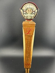 Latitude Brewing Company 33 Degrees Beer Tap Handle Wooden 12” Tall - Imagen 1 de 8