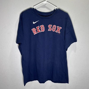 Nike Boston Red Sox Shirt Men’s Size XL Navy Blue Hernandez#5 MLB Baseball - Picture 1 of 5