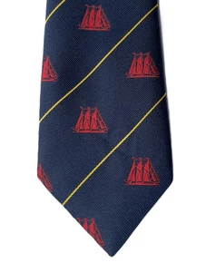 Sailing tie with picture of old fashioned tall ship galleon sail schooner - Picture 1 of 3