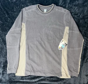NEW Kuhl Wildfibre Shirt Long Sleeve Crewneck Pullover Mens Large Outdoor Heavy - Picture 1 of 10