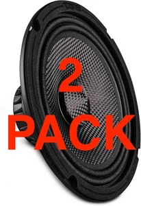 2 PACK DS18 PRO-CF6.2SLN 6.5" Slim Motorcycle Speaker 150W RMS 2-Ohm CarbonFiber - Picture 1 of 10