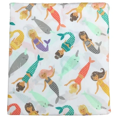 Juego de sábanas Pillowfort coloridas sirenas tamaño cama completo sábanas de microfibra Foto 1 de 2