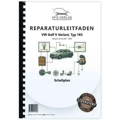 VOLKSWAGEN AG VW Golf 5 Variant (07-09) schema elettrico piani manuale officina