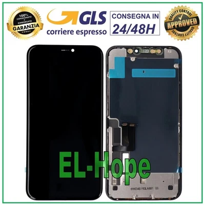 DISPLAY LCD INCELL PARI ORIGINALE PER APPLE IPHONE 11 TOUCH SCREEN SCHERMO VETRO - Immagine 1 di 3