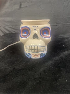 Pink Zebra sugar skull simmer pot halloween scented wax warmer - Picture 1 of 10