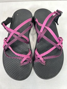 Sandalias Chacos para mujer 9 correas dobles negras y rosas en muy buen estado - Imagen 1 de 6